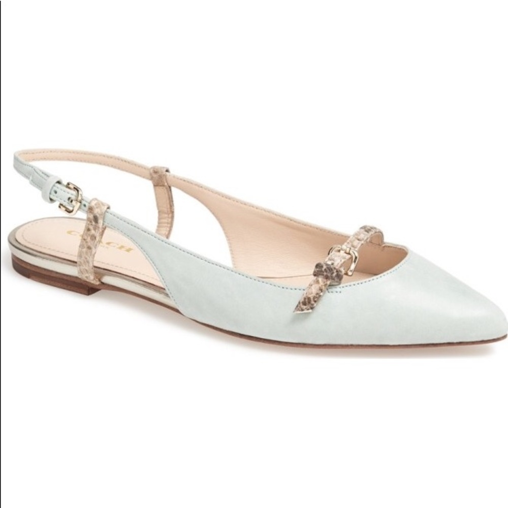 Coach Leather Wooster Flats